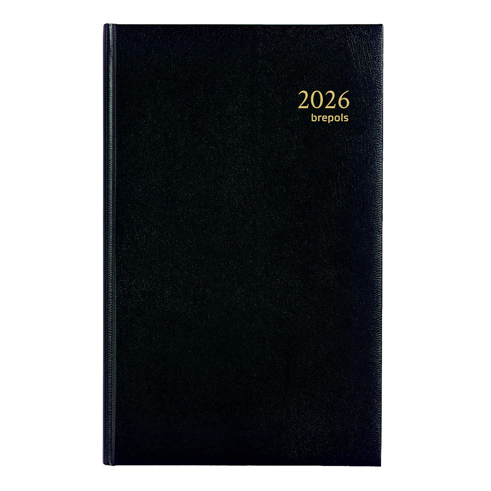 BREPOLS Agenda Saturnus Basic - 1jour - LIMA noir 13x21cm