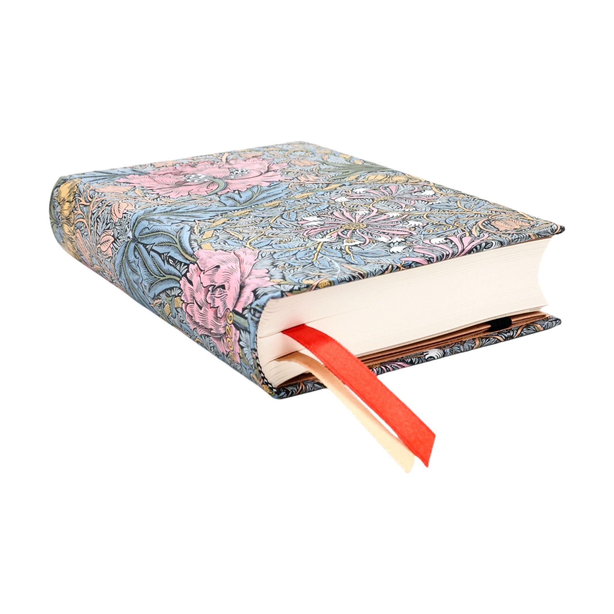 PAPERBLANKS Agenda 1 jour/page - 2026 12-Mois Morris Pink Honeysuckle Mini