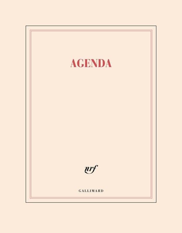 GALLIMARD Agenda Litteraire Grand Format Janv/Déc 2026