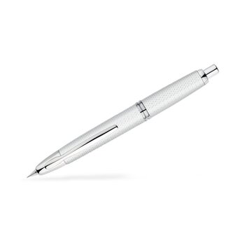 PILOT Capless Finitions Rhodiées - Graphite Blanc - Plume Moyenne - En Coffret
