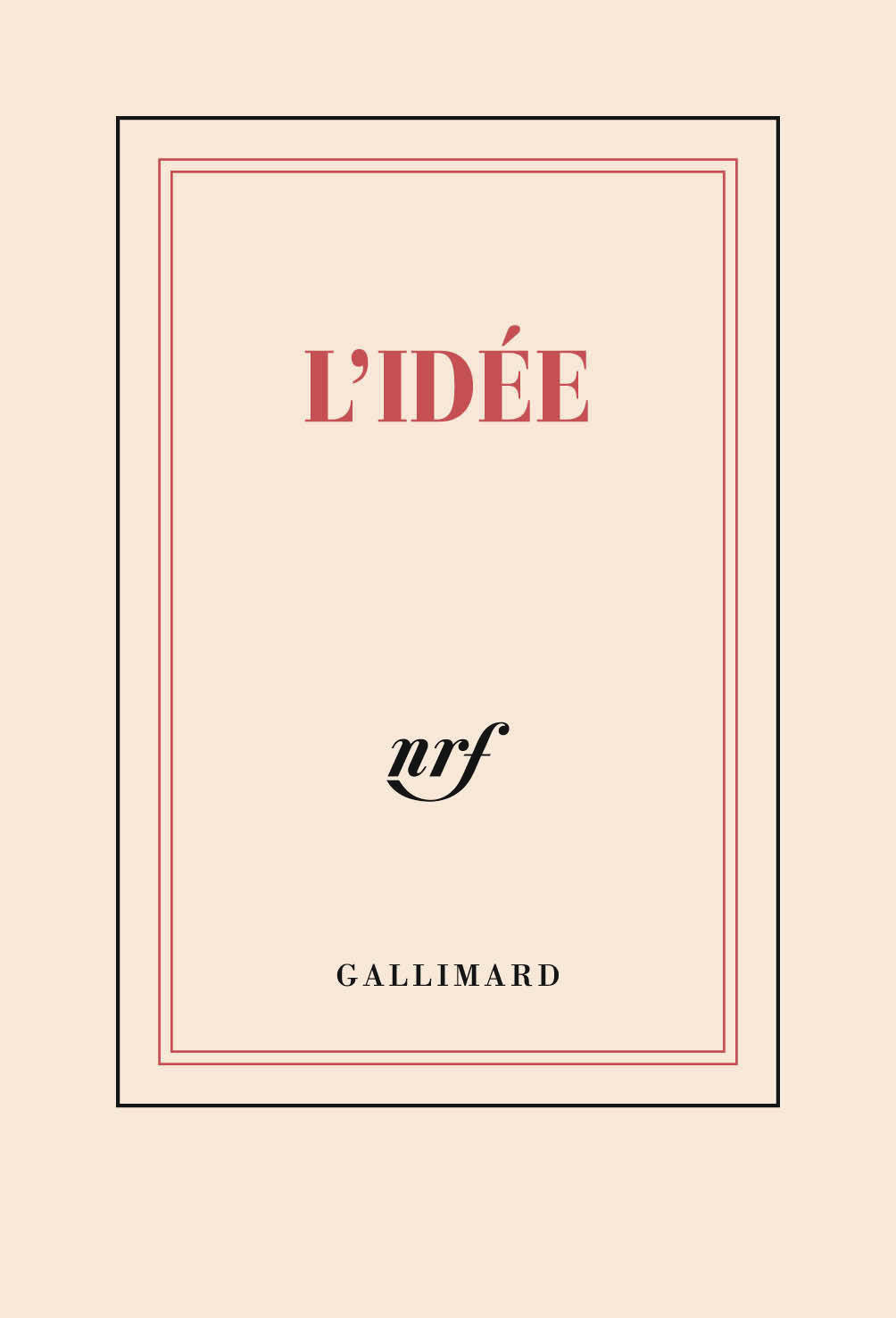 GALLIMARD Carnet Poche L'Idée