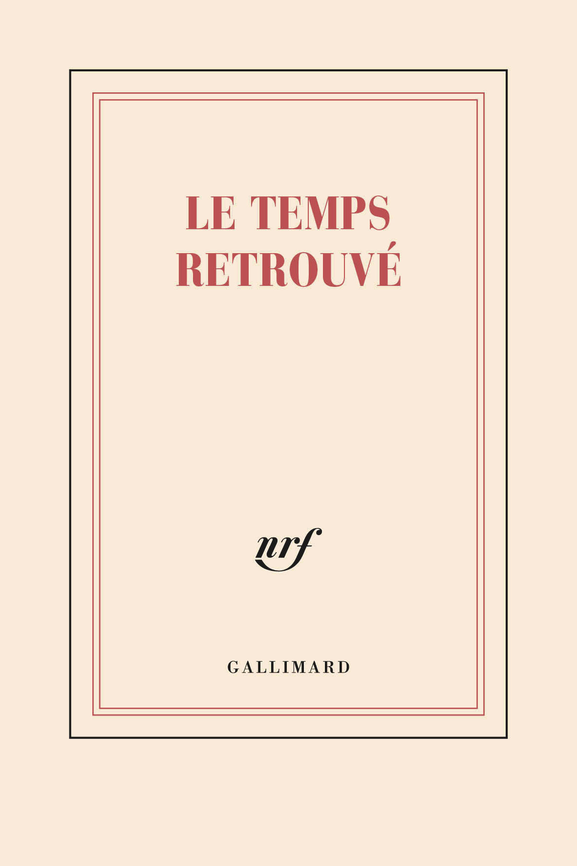 GALLIMARD Bloc Reporter Le Temps Retrouvé