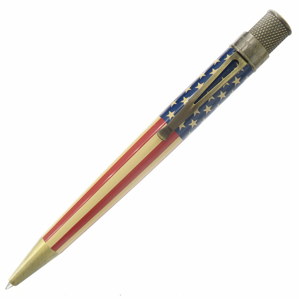 RETRO 51 Tornado Stylo Roller Vintage Metalsmith Tribute 250 Flag