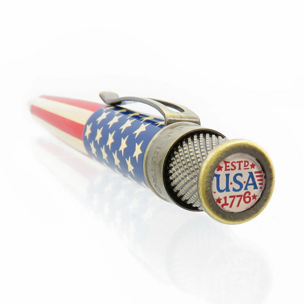RETRO 51 Tornado Stylo Roller Vintage Metalsmith Tribute 250 Flag