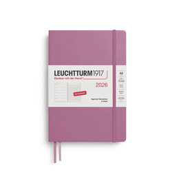 LEUCHTTURM 1917 Agenda Semainier & Carnet de notes Medium (A5) 2026 Dusty Rose Français