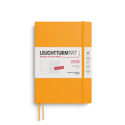 LEUCHTTURM 1917 Agenda Semainier & Carnet de notes Medium (A5) 2026 Rising Sun Couverture souple Français