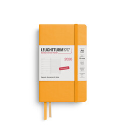 LEUCHTTURM 1917 Agenda Semainier & Carnet de notes Pocket (A6) 2026 Rising Sun Français