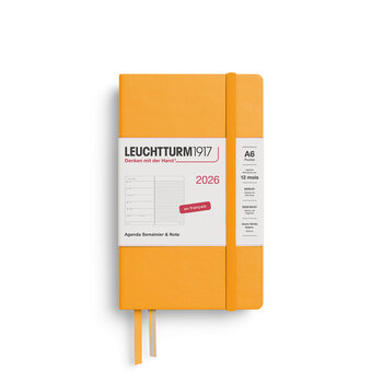 LEUCHTTURM 1917 Agenda Semainier & Carnet de notes Pocket (A6) 2026 Rising Sun Français