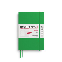 LEUCHTTURM 1917 Agenda Semainier & Carnet de notes Paperback (B6+) 2026 Spring Leaf Couverture souple Français