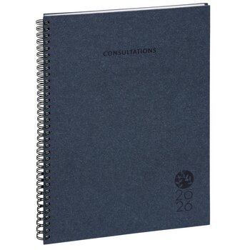 EXACOMPTA Agenda de bureau Semainier Consultations W spiralé Carte Napura 21 x 29,7 cm - Couleurs aléatoires
