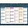 EXACOMPTA Calendrier Mini Labo avec décor recto-verso 43 x 33,5 cm Semestriel 2026 - Visuel