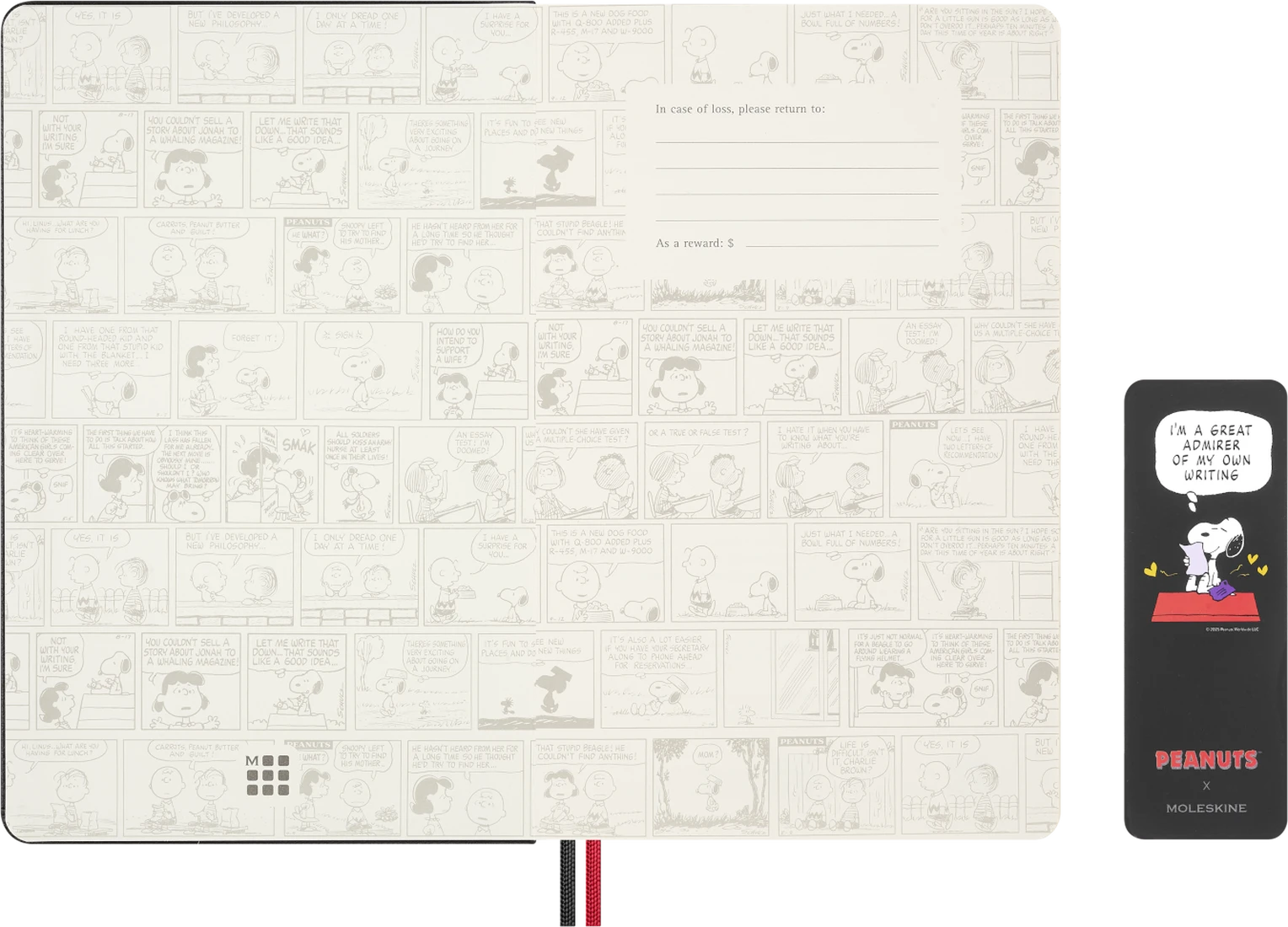 MOLESKINE Coffret Collector Peanuts -  Carnet Snoopy + 4 Crayons