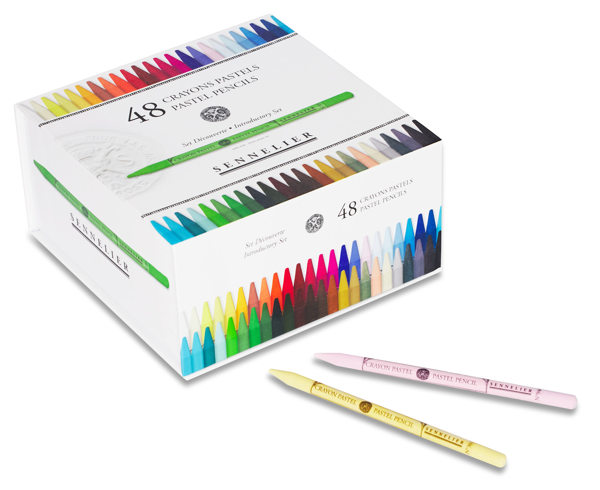 SENNELIER Boite 48 Crayons Pastels Couleurs assorties
