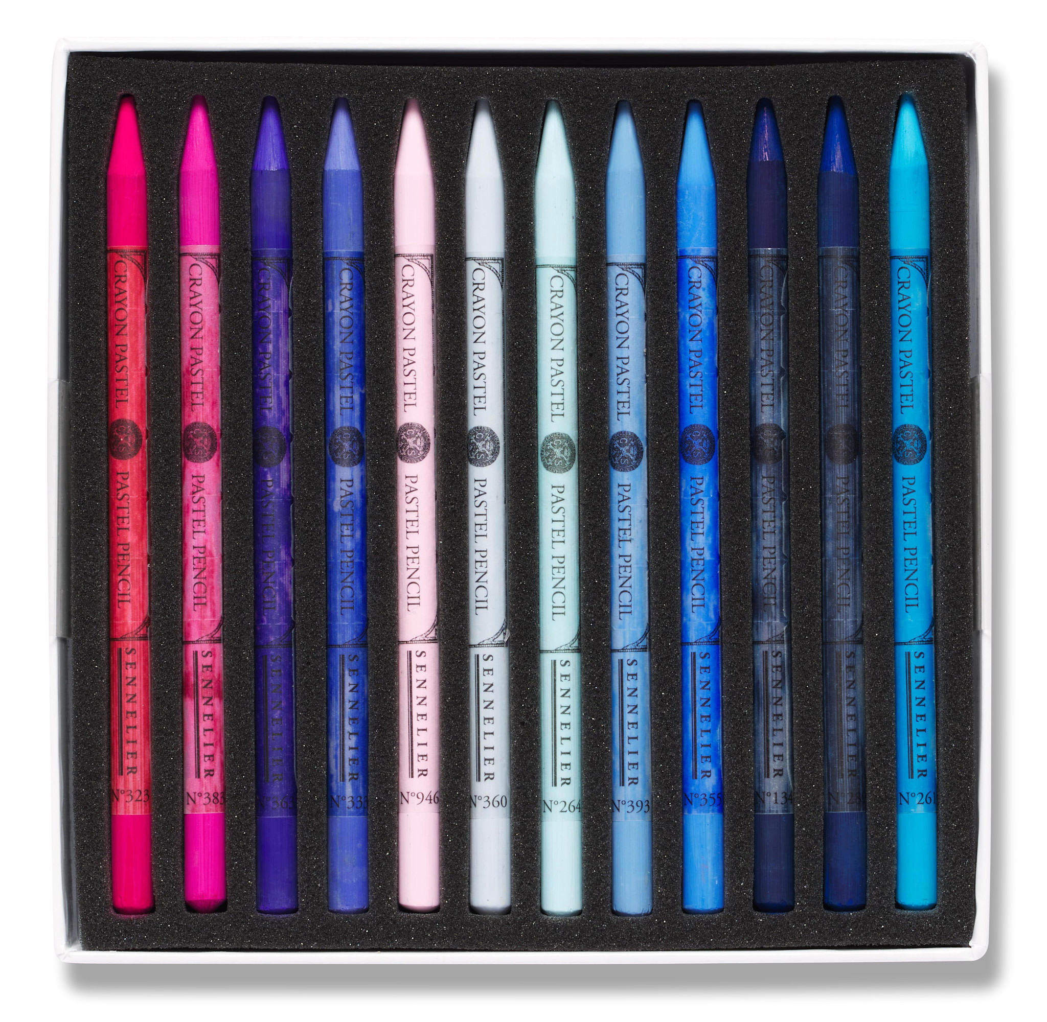 SENNELIER Boite 48 Crayons Pastels Couleurs assorties