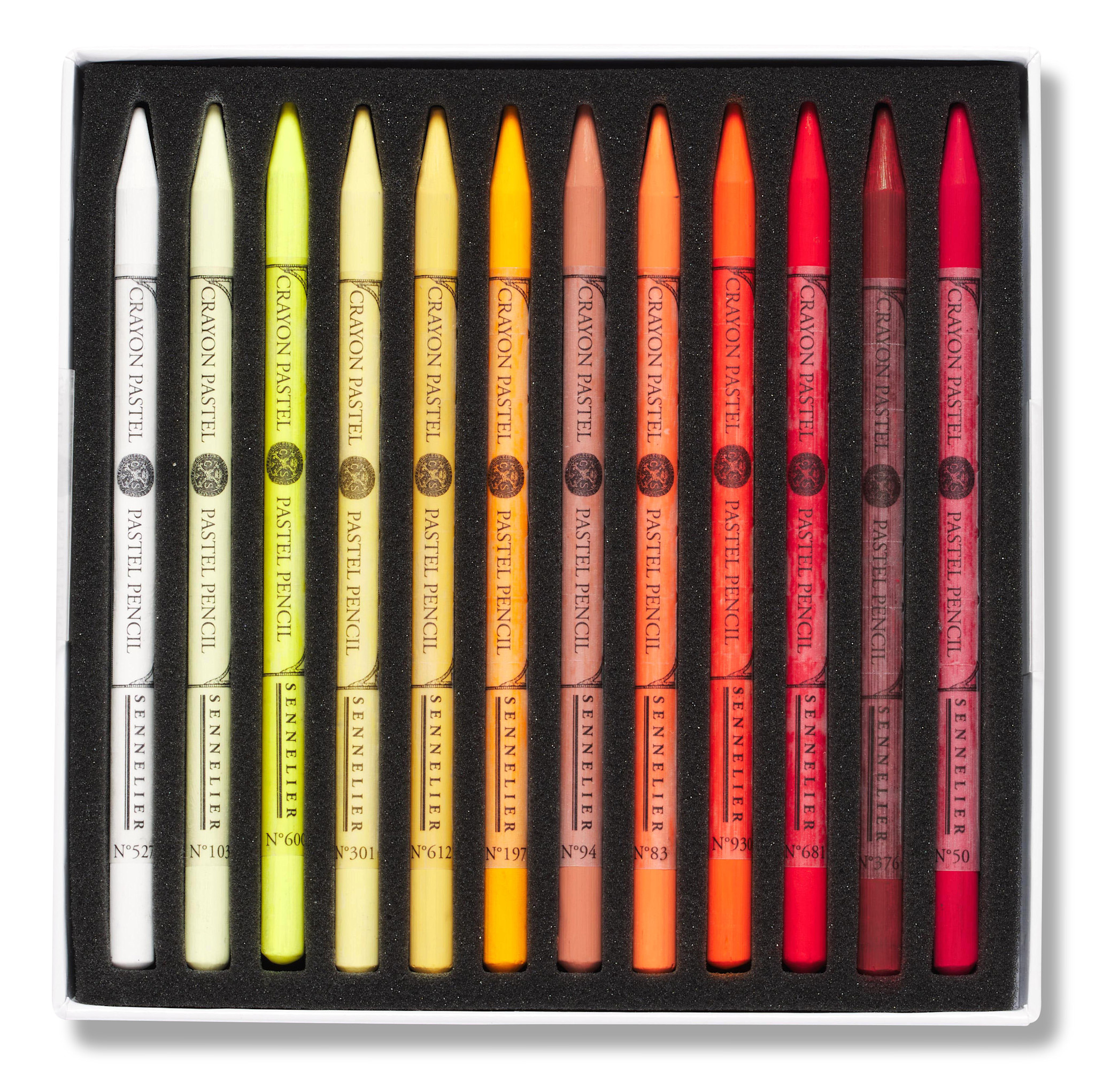 SENNELIER Boite 48 Crayons Pastels Couleurs assorties
