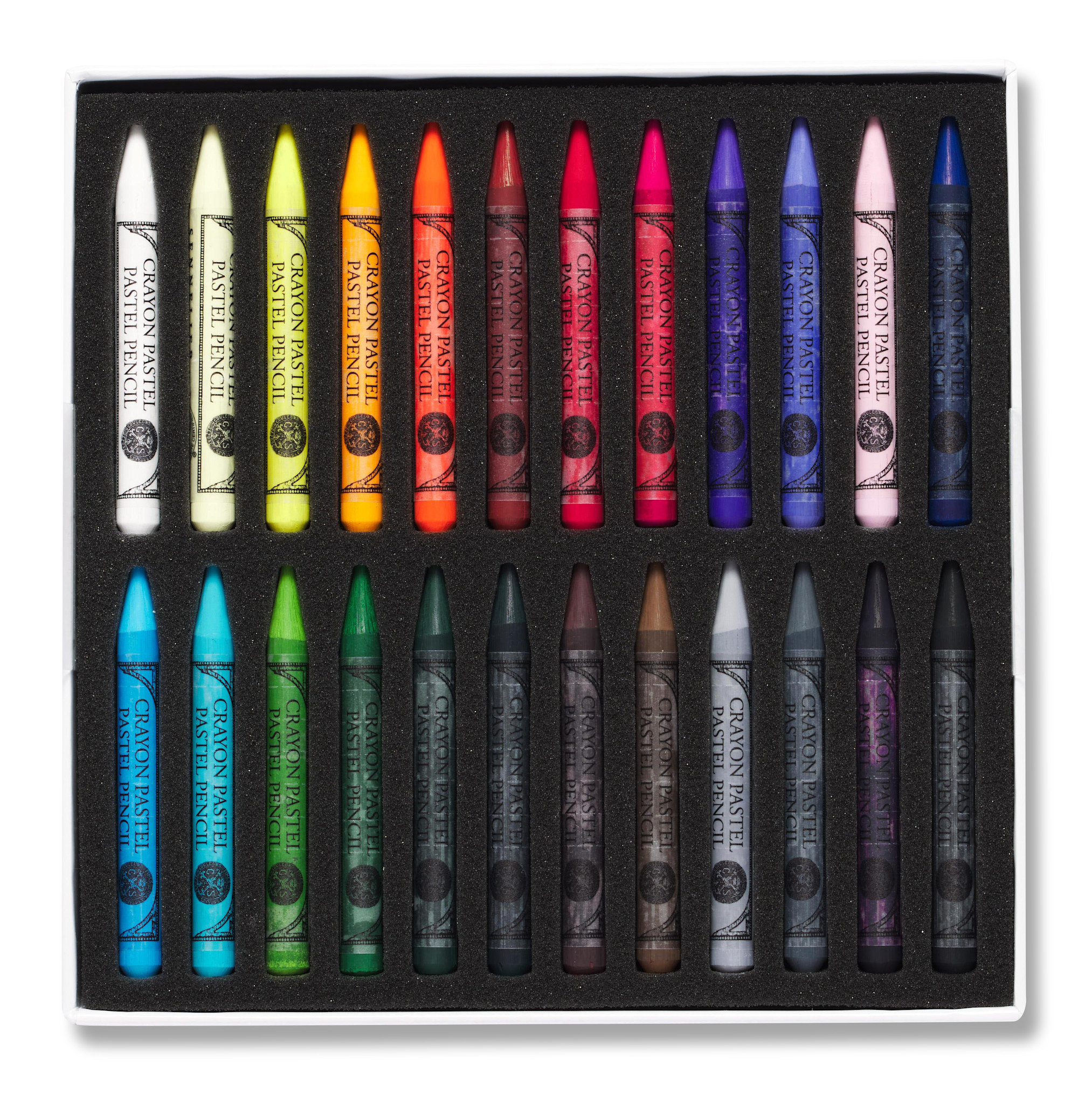 SENNELIER Boite 24 1/2 Crayons Pastels Couleurs assorties