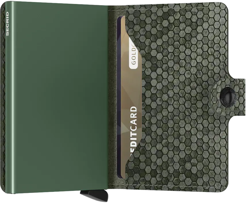 SECRID Miniwallet Hexagon Green