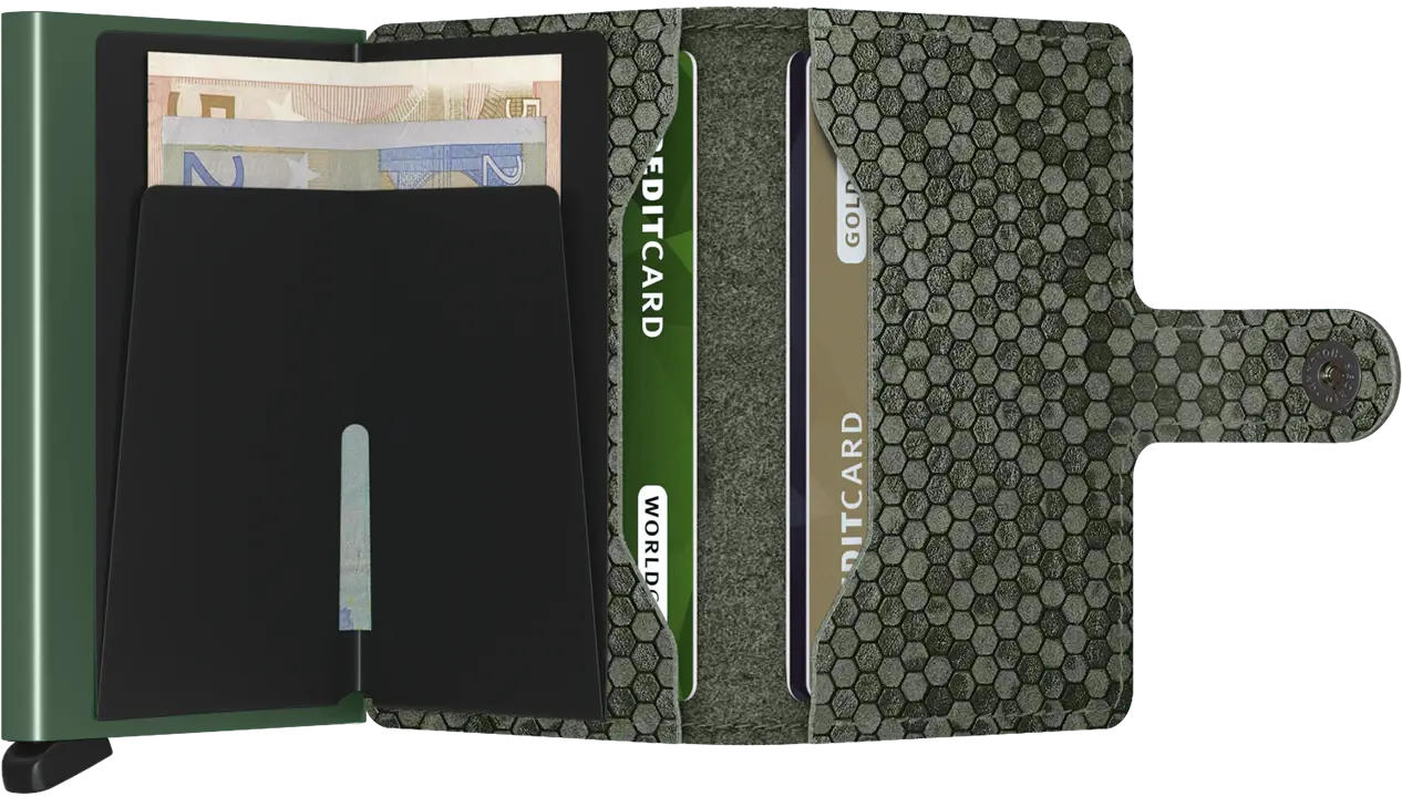 SECRID Miniwallet Hexagon Green