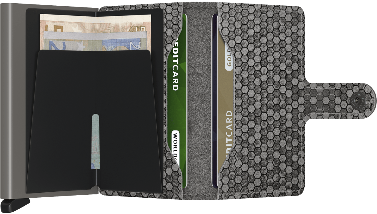 SECRID Miniwallet Hexagon Grey
