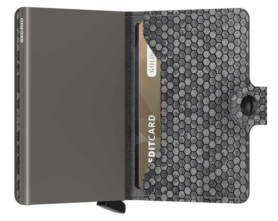 SECRID Miniwallet Hexagon Grey