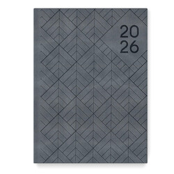 CARTOTHEQUE Agenda Civil semainier vertical Gris 2026 17,5x24,5cm