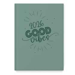 CARTOTHEQUE Agenda Civil semainier vertical Vert 2026 17,5x24,5cm