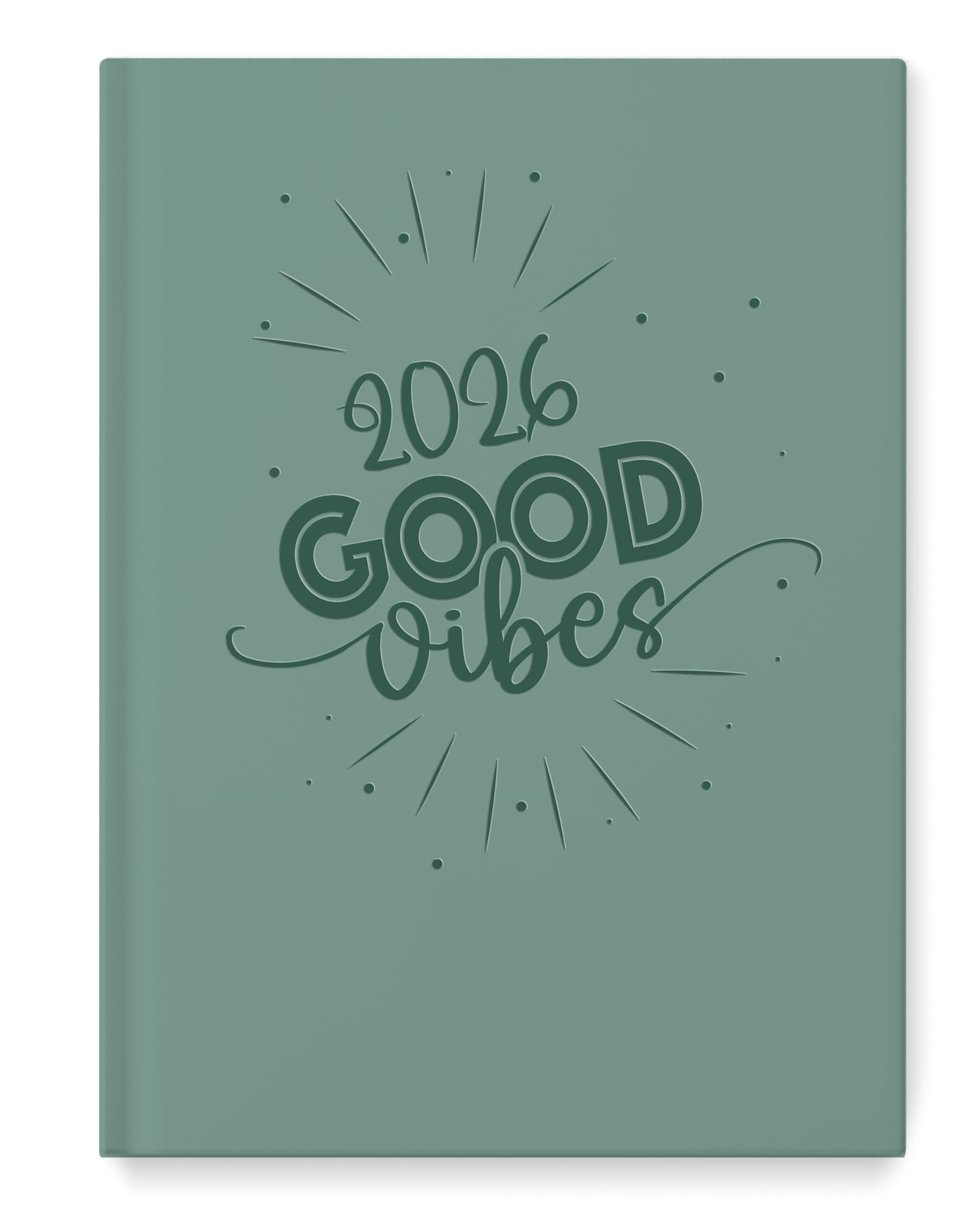 CARTOTHEQUE Agenda Civil semainier vertical Vert 2026 17,5x24,5cm