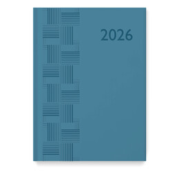 CARTOTHEQUE Agenda Civil semainier vertical Bleu 2026 17,5x24,5cm