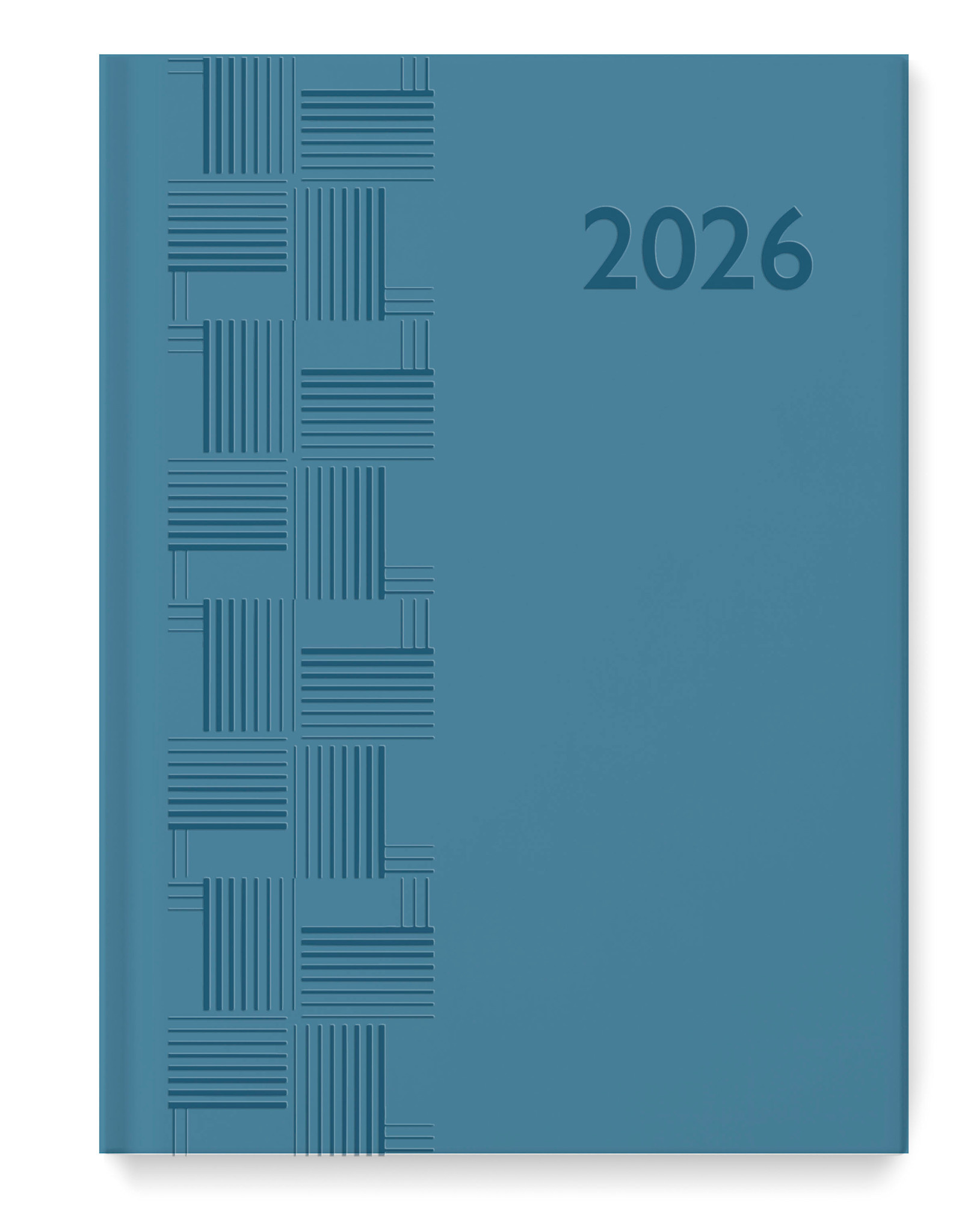 CARTOTHEQUE Agenda Civil semainier vertical Bleu 2026 17,5x24,5cm