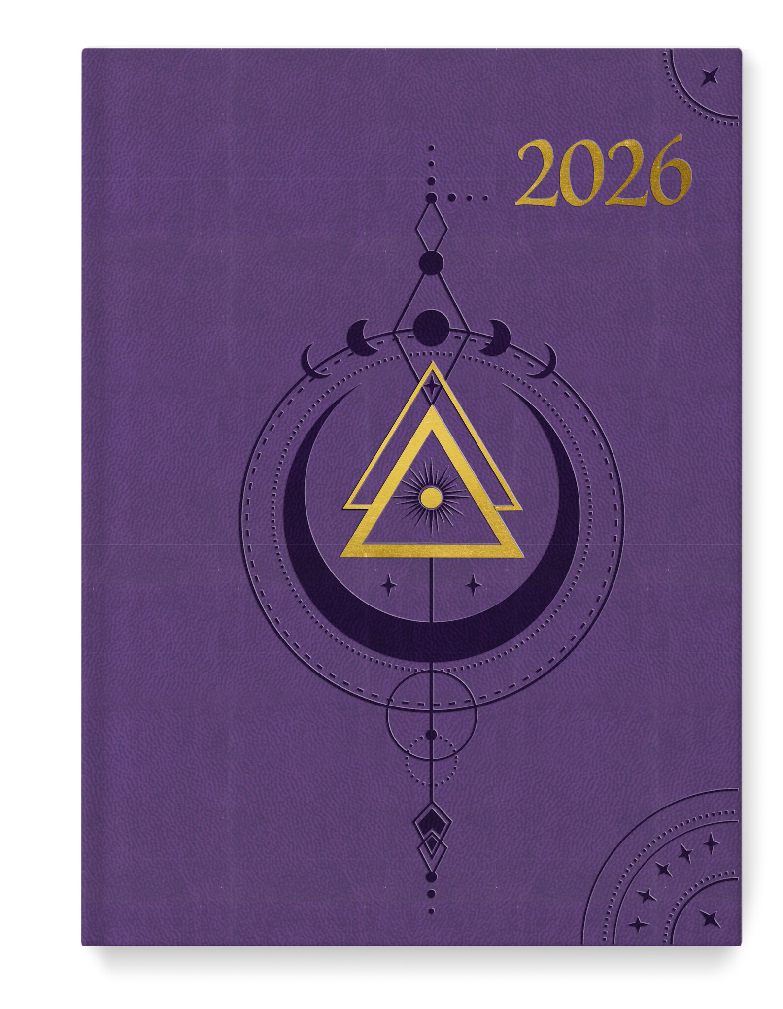 CARTOTHEQUE Agenda Civil semainier vertical Violet 2026 17,5x24,5cm