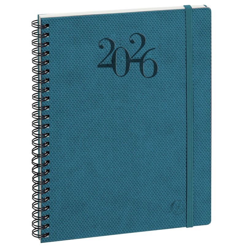 EXACOMPTA Agenda de bureau Visuel W spiralé Swan 15 x 21 cm Semanier - Couleurs aléatoires