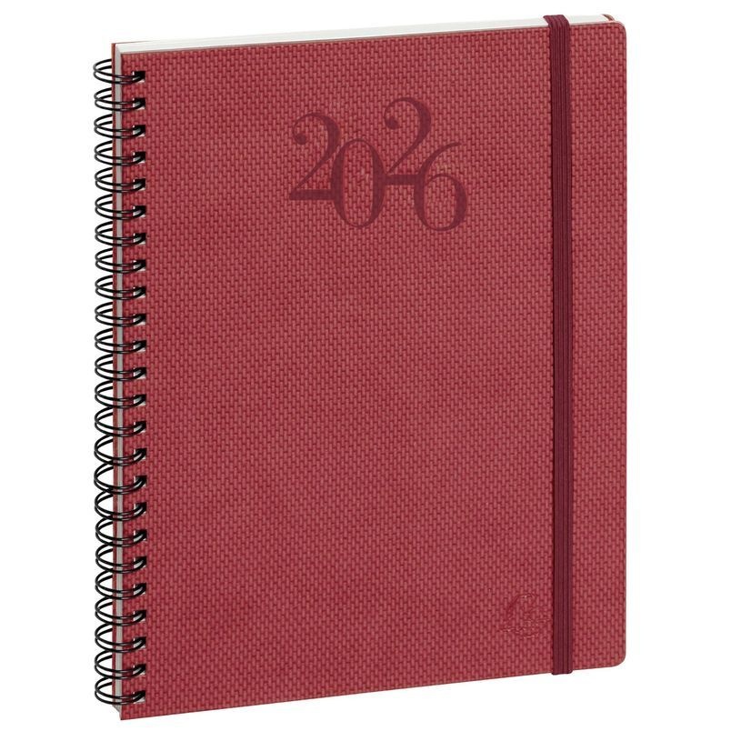 EXACOMPTA Agenda de bureau Visuel W spiralé Swan 15 x 21 cm Semanier - Couleurs aléatoires