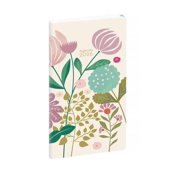 EXACOMPTA Agenda de poche EasyTime 17 Mini Labo 9 x 17 cm Semainier Janvier à décembre 2026 - Ivoire