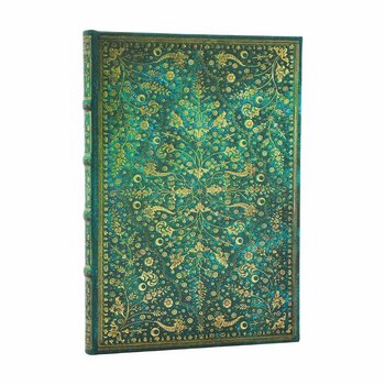 PAPERBLANKS Carnets à couverture rigide Fleur d’Émeraude Midi Non Ligné