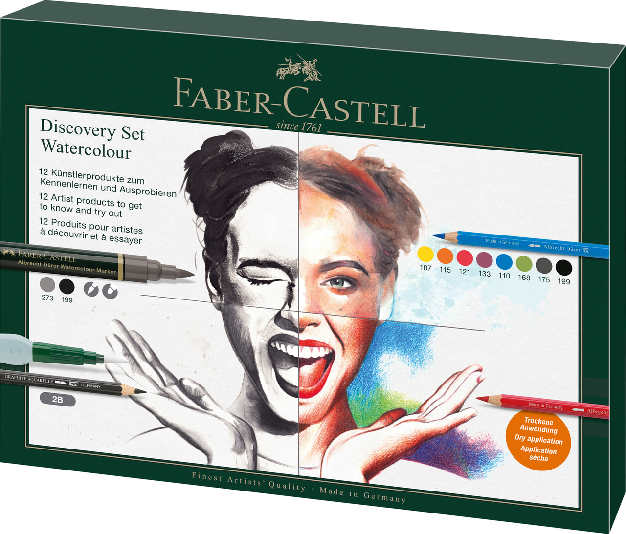 FABER CASTELL Set découverte A. Dürer aquarelle, 12 pieces