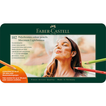 FABER CASTELL Crayons Polychromos Boîte Métal 102x