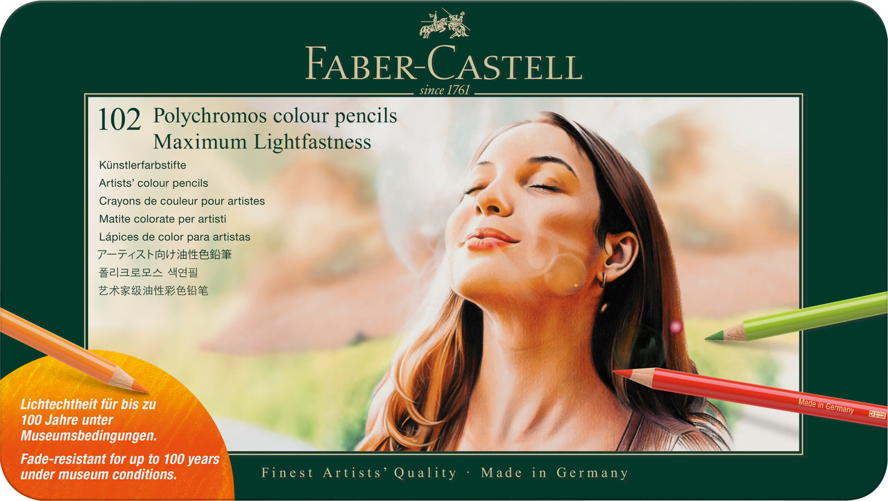 FABER CASTELL Crayons Polychromos Boîte Métal 102x