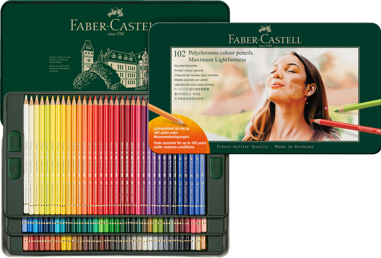 FABER CASTELL Crayons Polychromos Boîte Métal 102x