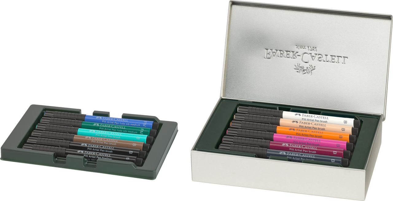 FABER CASTELL Feutre Pitt Artist Pen set Sydney, 12 pieces