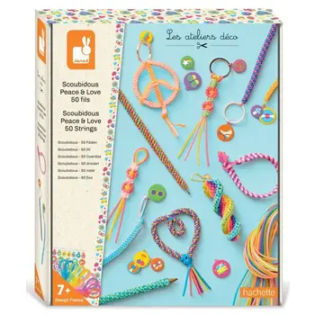 JANOD Scoubidous Peace & Love - 50 Fils  