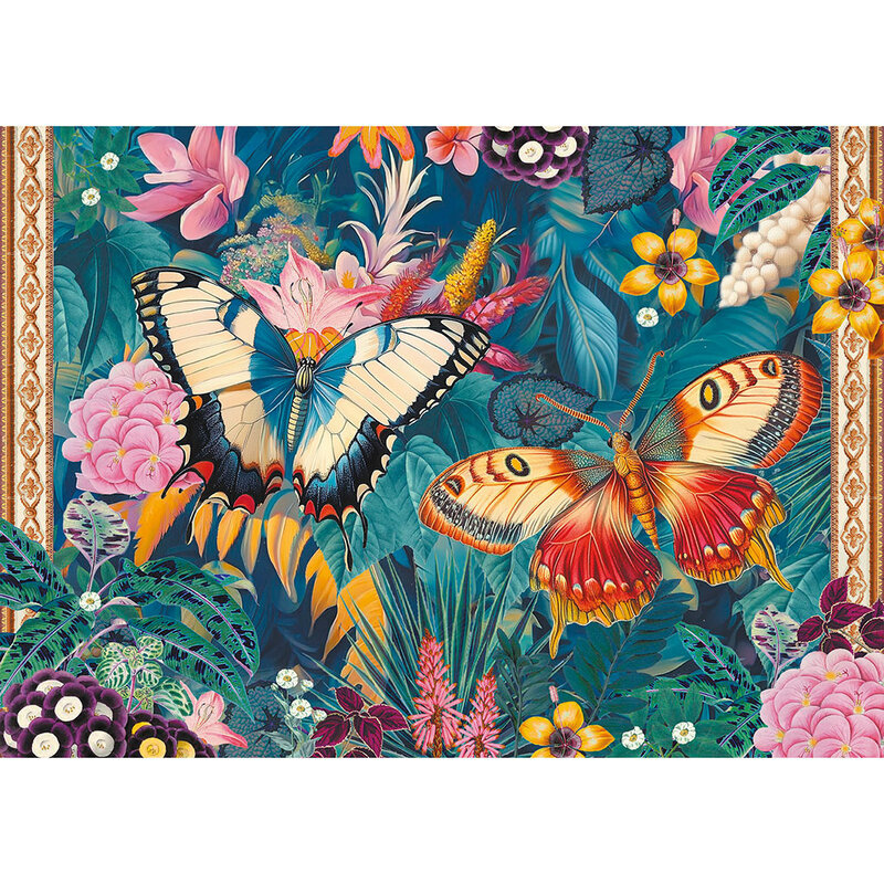 KIUB Gt Puzzle 1000 Pcs 50 X 70 Cm + Pochon - Papillons