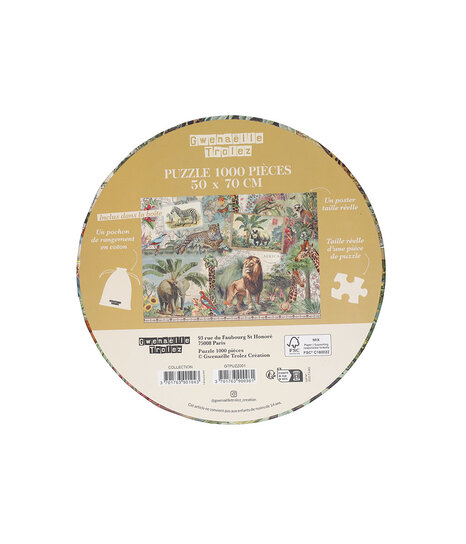 Puzzle MB 1000 Pièces 'Le Globe - L'ancien Monde' (1976) - Vintage, Occasion