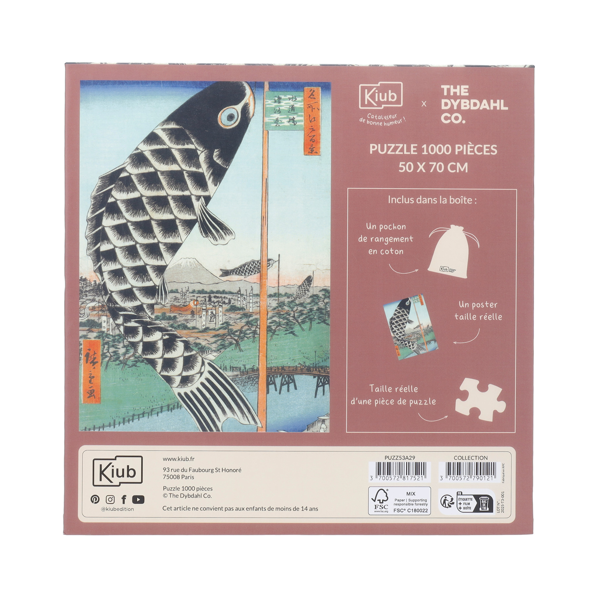 KIUB Puzzle 1000 Pcs + Pochon The Dybdahl V Poisson
