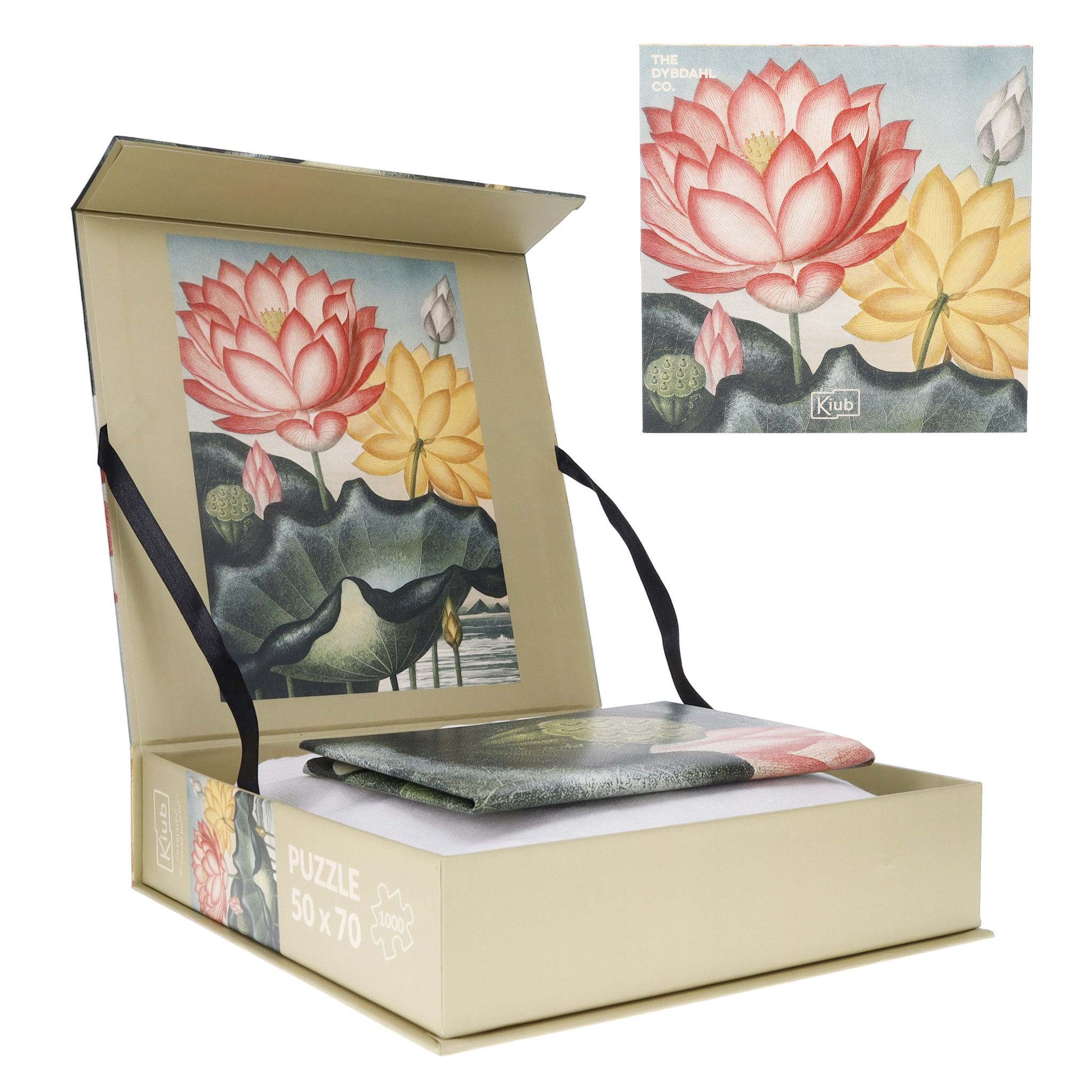 KIUB Puzzle 1000 Pcs + Pochon The Dybdahl V Fleurs