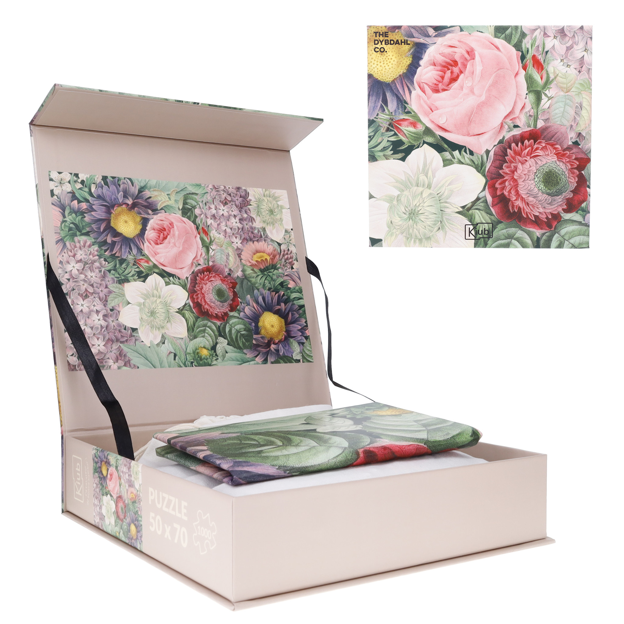 KIUB Puzzle 1000 Pcs + Pochon The Dybdahl H Fleurs