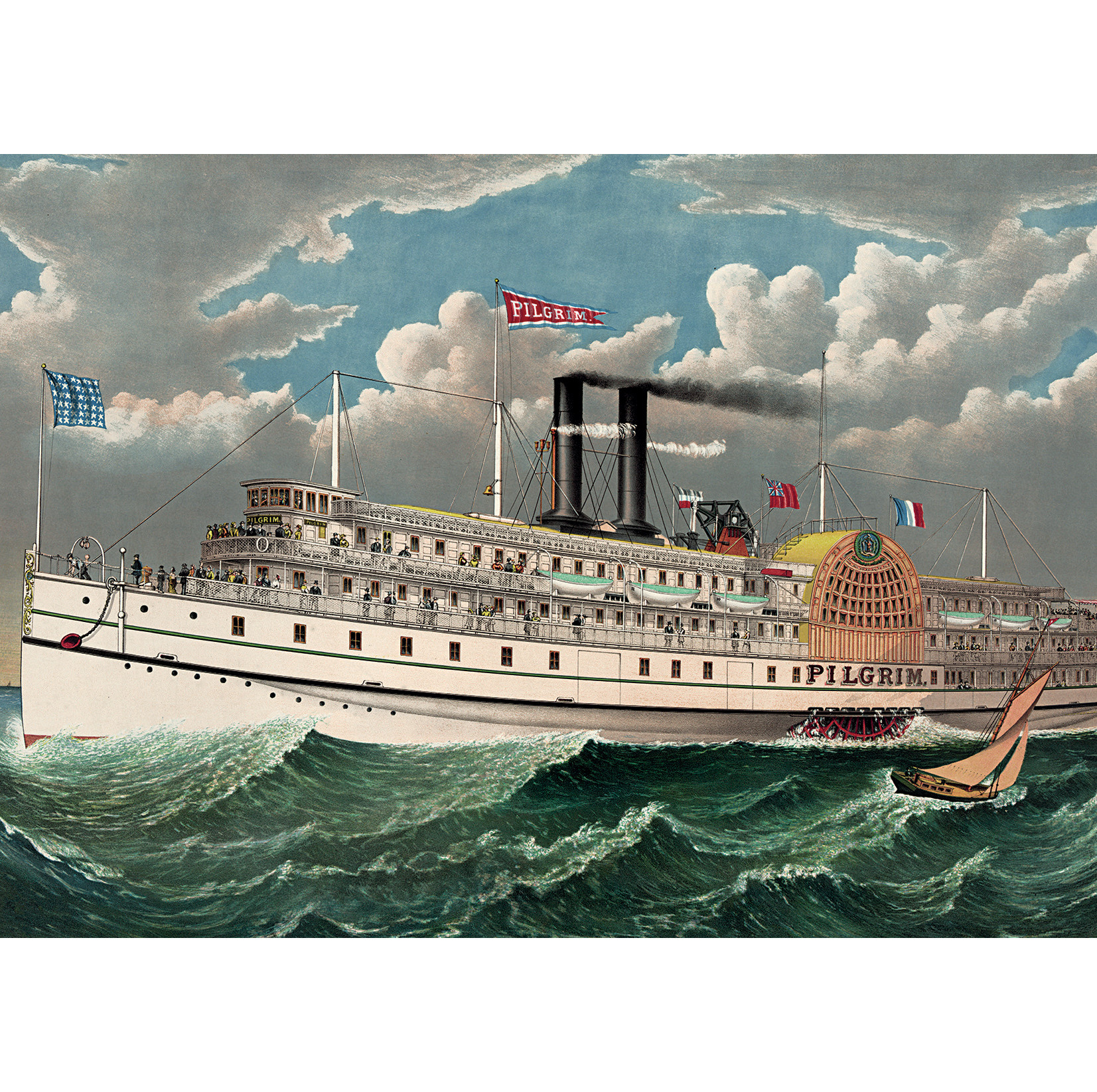 KIUB Puzzle 1000 Pcs + Pochon The Dybdahl H Bateau