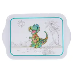 KIUB Plateau Melamine Pm Kook Dino 21x14cm