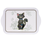 KIUB Plateau Melamine Pm Kook Chat Noir 21x14.5cm