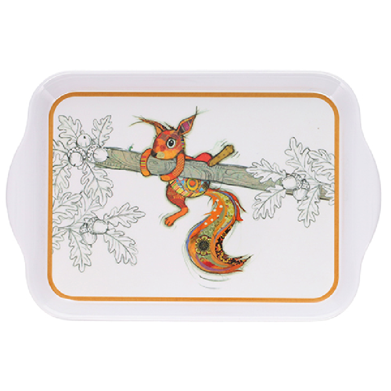 KIUB Plateau Melamine Pm Kook Ecureuil  21x14cm