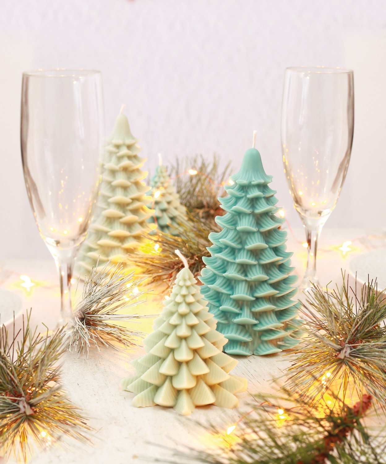 GRAINE CREATIVE Moule Bougie Silicone - Sapin - Diam 8.4 H 8.5 Cm